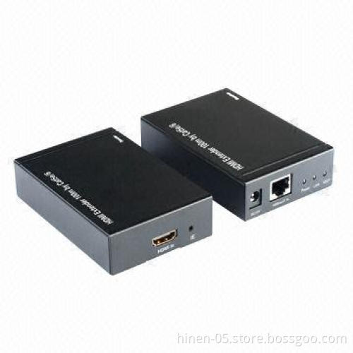 Extend HD AV to 100m Over One Cat5e/6 Cable, Supports 1080p at 60Hz at 48bit pixels